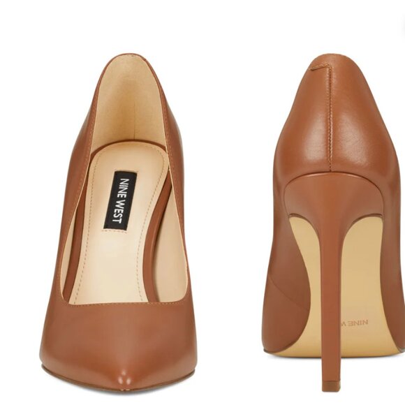 BRAND NEW - NWT Tatiana Pointy Toe Pumps - 8.5 Light Brown Leather - Picture 1 of 3